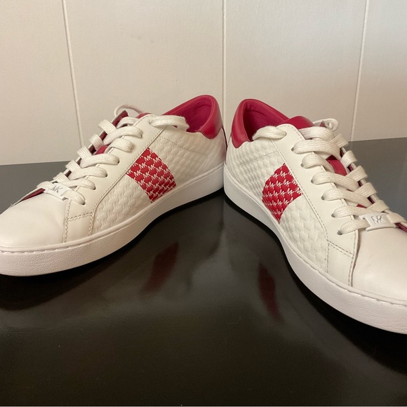 Michael Kors Colby Sneaker Size 10 Red and White - Picture 7 of 13